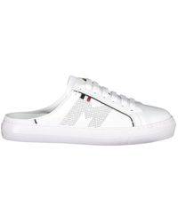 Moncler - Ariel Slip Leather Slip-On Sneakers - Lyst