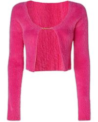 Jacquemus Logo-charm Open Cardigan in 