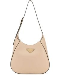 Prada - Powder Leather Shoulder Bag - Lyst