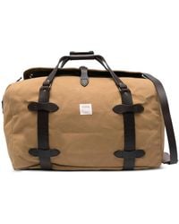 Filson - Leather-Trim Cotton Duffle Bag - Lyst