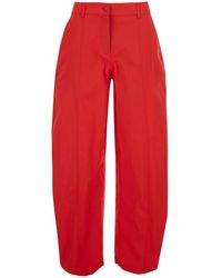 Pinko - Gabardine Trousers Bacca - Lyst