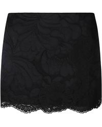 N°21 - Floral Laced Skirt - Lyst