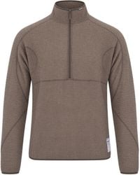 Satisfy - Half-Zip Fuzzfleece Sweatshirt Polyester Sweater - Lyst
