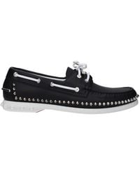 Christian Louboutin - Leather Slip-On Loafers - Lyst