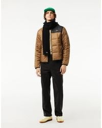 Lacoste - Waterproof Colour-Block Puffer Jacket - Lyst