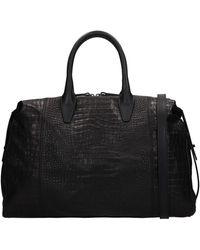 Ash Bruna Hand Bag In Leather - Black