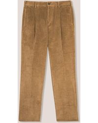 Doppiaa - Aantioco Pleated Stretch Cotton-Corduroy Trousers - Lyst