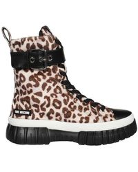 Love Moschino - Canvas High-top Sneakers - Lyst