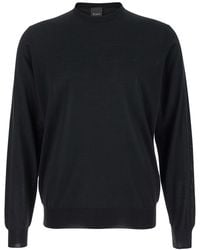 Le Plain - Crewneck Sweater With Ribbed Trims - Lyst