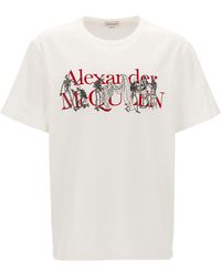 Alexander McQueen - Embroidery Logo Print T-Shirt - Lyst