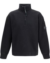 C.P. Company - Sweatshirt Diagonal-Weave Cotton Fleece Sweatshirts - Lyst