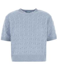 Prada - Powder Cashmere Sweater - Lyst