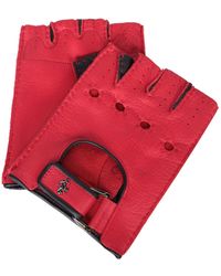 Ferrari - Leather Fingerless Gloves - Lyst