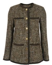Golden Goose - Crew Neck Jacket With Front Patch Pockets - Lyst