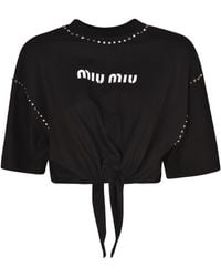 Miu Miu T-shirts for Women - Up to 64% off at Lyst.com