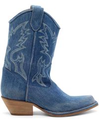 Vic Matié - Western Style Denim Texan Boot - Lyst