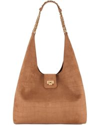 Elisabetta Franchi - Hobo Bag Suede - Lyst