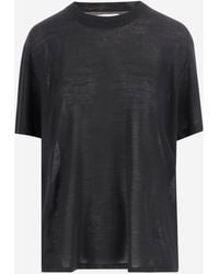 ARMARIUM - Wool T-Shirt With Logo - Lyst