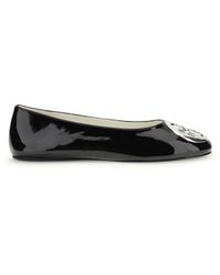 Tory Burch - Calf Leather Bos Taurus Ballet Flats - Lyst