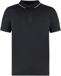 BOSS - Stretch Cotton Short Sleeve Polo Shirt - Lyst