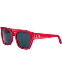Dior - Sunglasses Square Full Rim, Shiny Frame And Lens Glows1I35B0 - Lyst