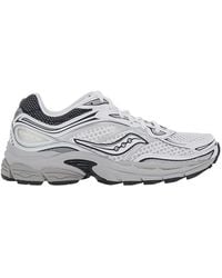 Saucony - Sneakers Progrid Omni 9 Og Leather & Mesh Trainers - Lyst