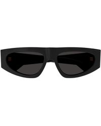 Bottega Veneta - Geometric Frame Sunglasses - Lyst