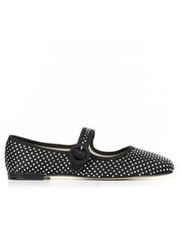 Repetto - Square Toe Mary Jane Ballet Flat With Rhinestones - Lyst
