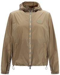 Burberry - Brown Nylon Shell Jacket - Lyst