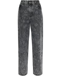 Golden Goose - Straight Jeans With Floral Motif - Lyst