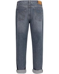 Brunello Cucinelli - Jeans Straight-Leg Turn-Up - Lyst