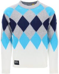 Moncler Genius - Wool And Cashmere Argyle Sweater - Lyst