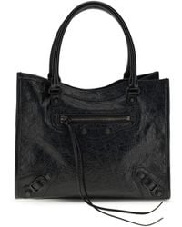 Balenciaga - Le City Tote Mini Handbag Lamb Ovis Aries Handbags - Lyst
