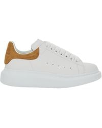 McQueen - Whire Low Top Sneakers With Logo Lettering On The Heel - Lyst