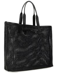 Dolce & Gabbana - Woven Mesh Shopping Bag Cotton Handbags - Lyst