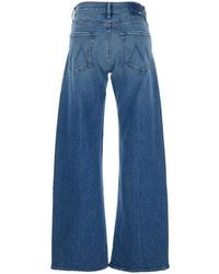 Mother - Jeans The Mid Rise Lasso Sneak Denim - Lyst