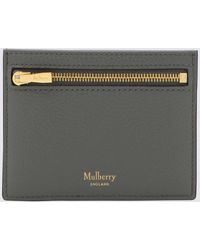 Mulberry - Grey Leather Cardholder - Lyst