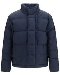 Stone Island - Blue Goose Down Shell Jacket - Lyst