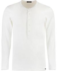 Tom Ford - Cotton Henley T-shirt - Lyst