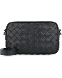 Bottega Veneta - Intrecciato Leather Mini Camera Bag Calfskin Messenger - Lyst