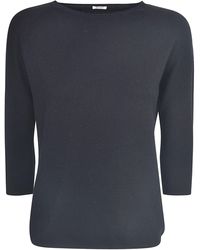 A PUNTO B Quarter-length Sleeved Sweater - Black