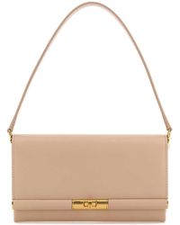 Dolce & Gabbana - Powder Leather Marlene Clutch - Lyst