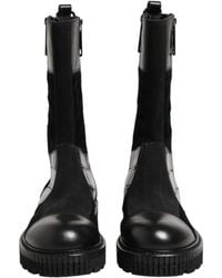 Dolce & Gabbana - Patchwork Leather Mid Calf Boot Shoes Co+Horse+Crocodile - Lyst