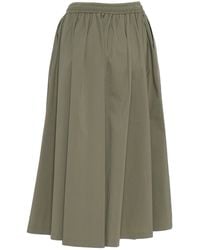 K-Way - Mosella Light Poplin Tech Long Down Jacket Cotton Elastane Polyamide Skirt - Lyst