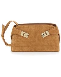 Ferragamo - Crossbody Bag 'Hug' With Gancini Buckle - Lyst
