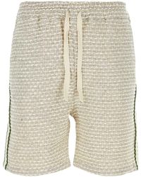 Drole de Monsieur - Two-Tone Tweed Bermuda Shorts - Lyst
