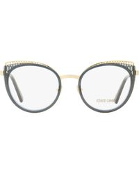 Roberto Cavalli - Oval Eyeglasses Rc5114 020-Transparent 53Mm 5114/Transparent Metal/Plastic (Acetate) - Lyst