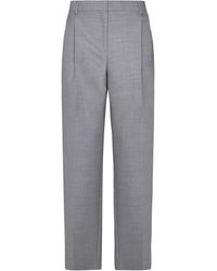 Burberry - Lowane Check Print Cotton Trousers - Lyst