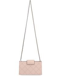 Tory Burch - Mini Wallet On Chain Fleming Lamb Leather Clutch Bags - Lyst