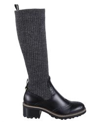 chloé franne lug sole leather sock boots